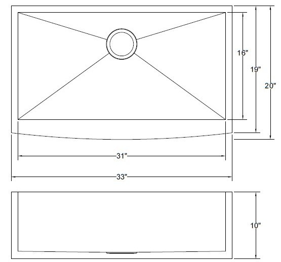Double Bowl Stainless Apron Sink , Household Kitchen Sinks Undermount