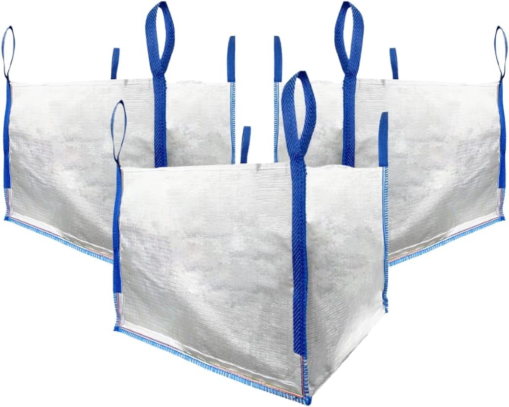 Heavy Duty Home and Yard Waste Bag Woven Polypropylene, Reusable Lawn and Leaf Garden Bag with Reinforced Carr