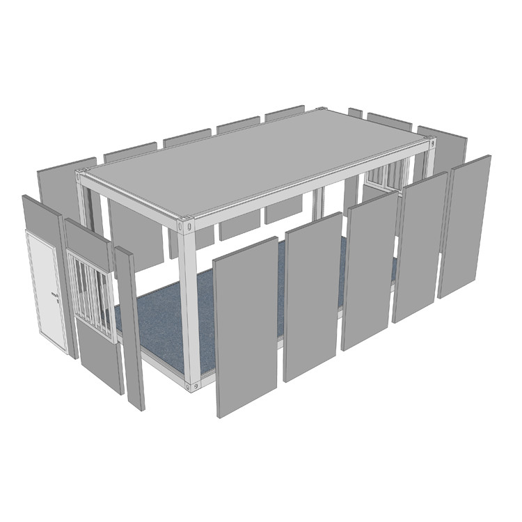 Shipping Prefabricated Container House 20ft Detachable Prefab Eco Homes