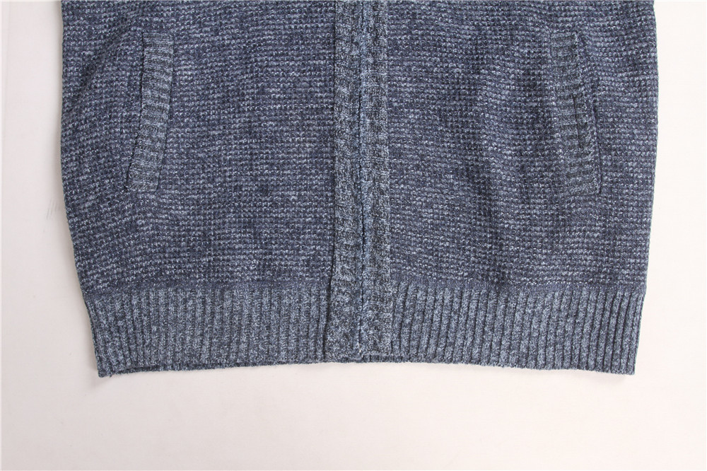 Stockpapa Male Casual zip up turtleneck sweater