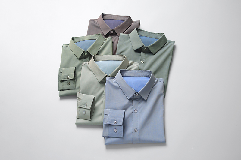 Formal Men's Plus Size Shirt with Viscose Lining and Long Sleeves in Polyester Cotton
