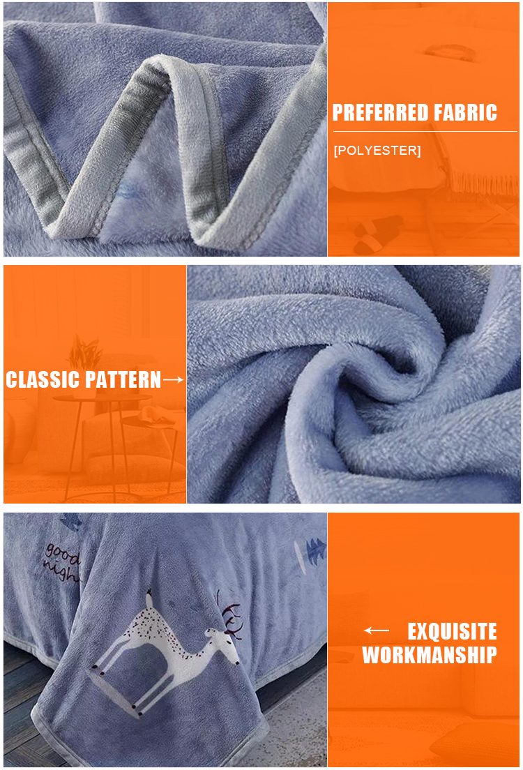 Air Conditioner Warm Flannel Blanket