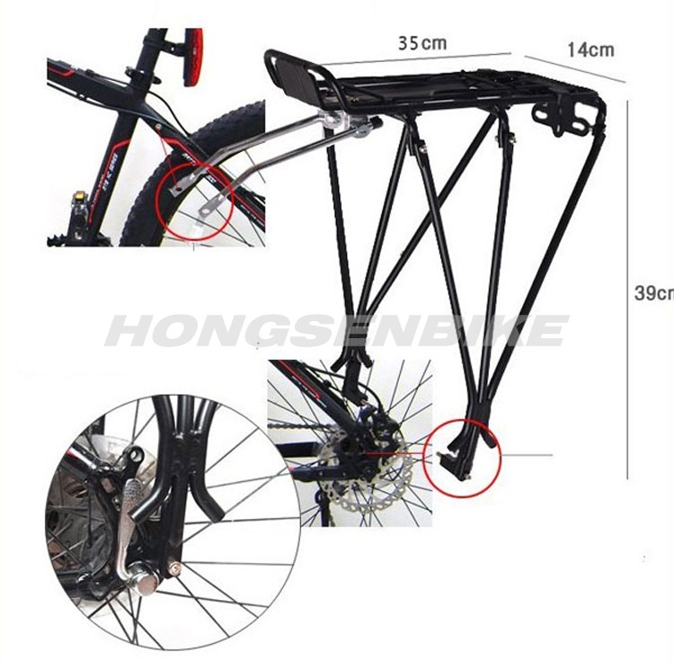 Mountain bike Cycling accessories Alloy V-Brake Rear Bag Pannier Rack Carrier