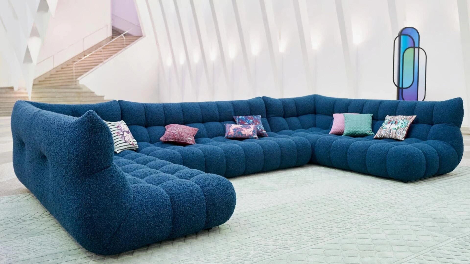 Roche Bobois Sofa Comfort Combo Sofa Set Hotel Lobby Office Reception Furnishing