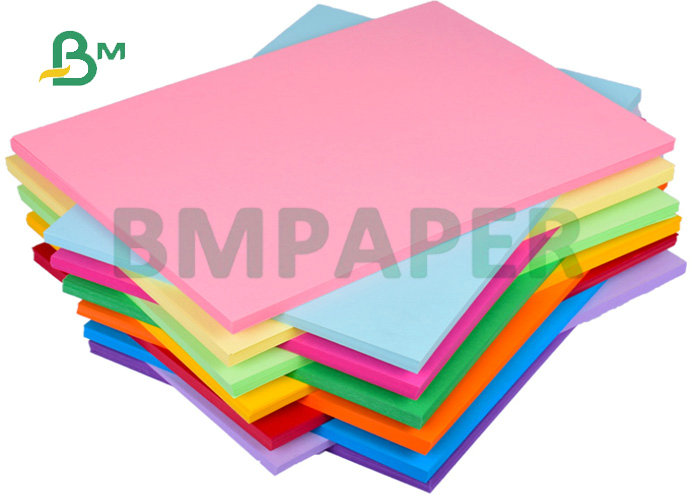 80gsm 100gsm Smooth Surface Colorful Offset Cardboard Green Yellow Red   