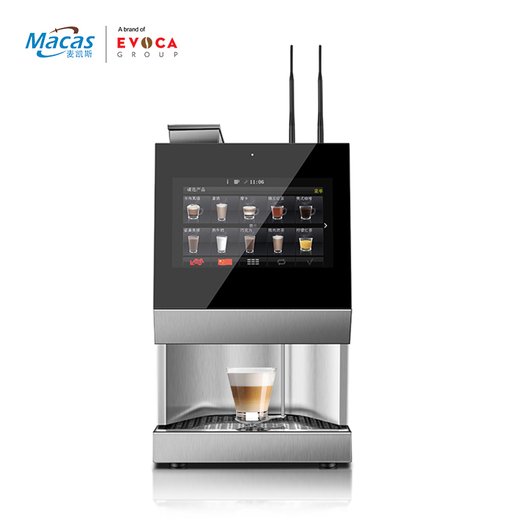 SS304 Tempered Glass Tea And Coffee Vending Machine For Restaurant