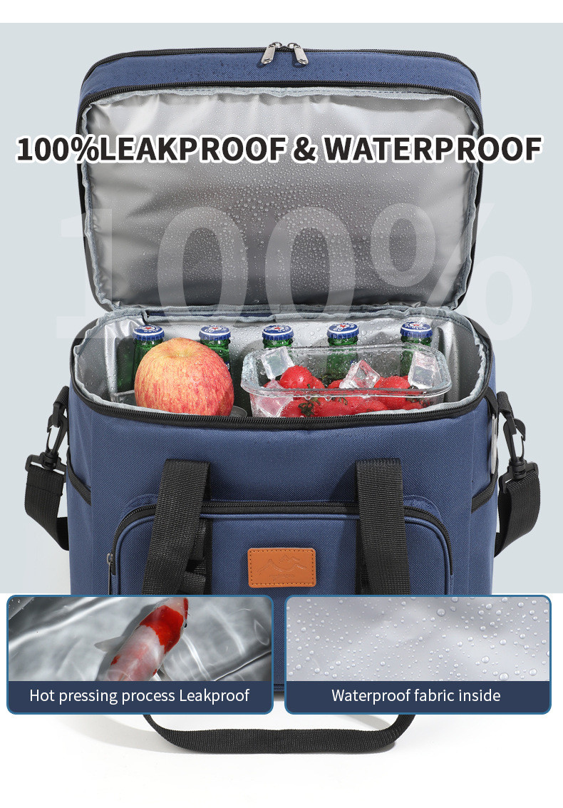 Insulated Lunch Bags Large Capacity Waterproof Double-Layer Insulated Bags Keeps Heat and Freshness
