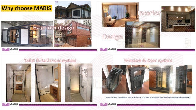 New Style Low Cost Modern Prefab Homes Aluminum Alloy High Density PU Material