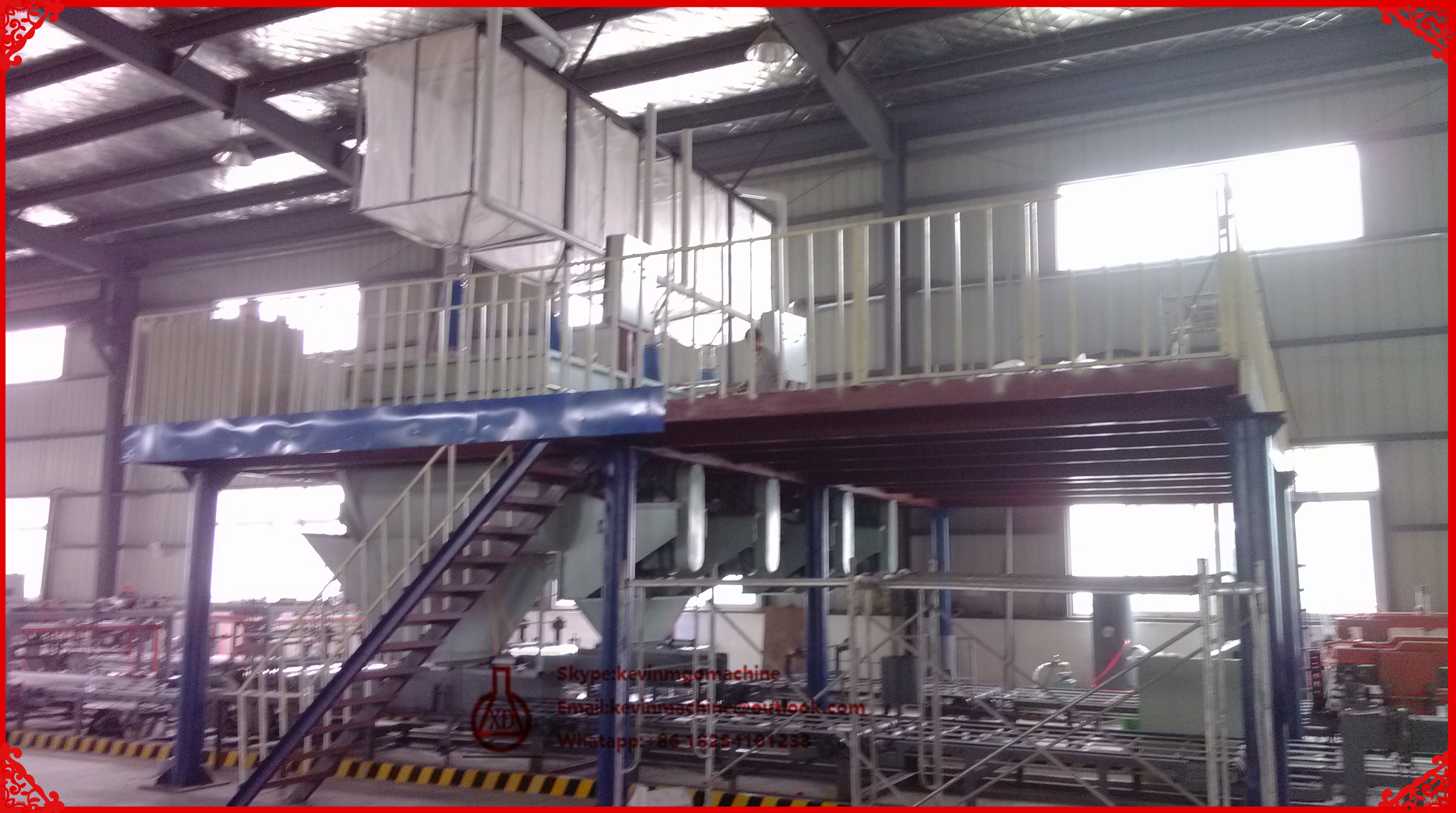 Double Roller Extruding Light Weight Sandwich Panel Machine for Construction Materials