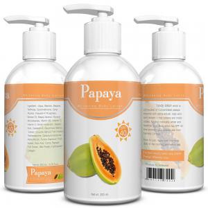 Buy cheap Private Label Kojic Acid Natural formula Organic Papaya Skin Whitening Moisturizing body Lotion 120ml product
