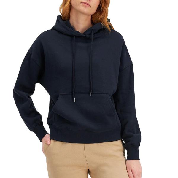 Custom Logo High Quality Soft 100% Cotton Sport Women's Sweatshirt Hoodies