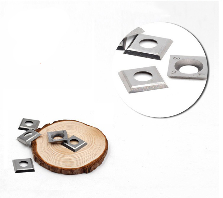 12mm Square Straight Carbide Cutter Inserts 4 Edges (12mm lengthX12mm widthX1.5mm) Straight-Hole