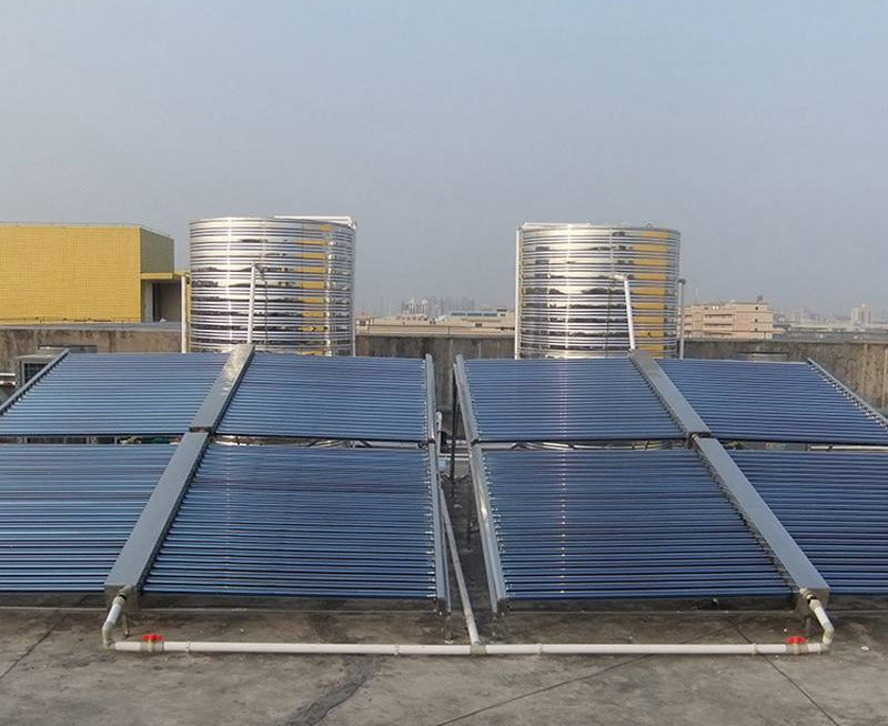 Ground Mounted Vacuum Tube Solar Collector Anti Corrosive Outer Tank