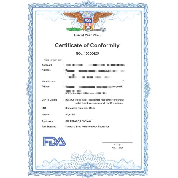 Five Layer Earloop KN95 Respirator Mask