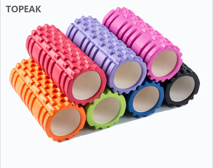 Hollow Grid EVA Yoga Roller 36" 18" 12" Muscles Neck Tissue Pink