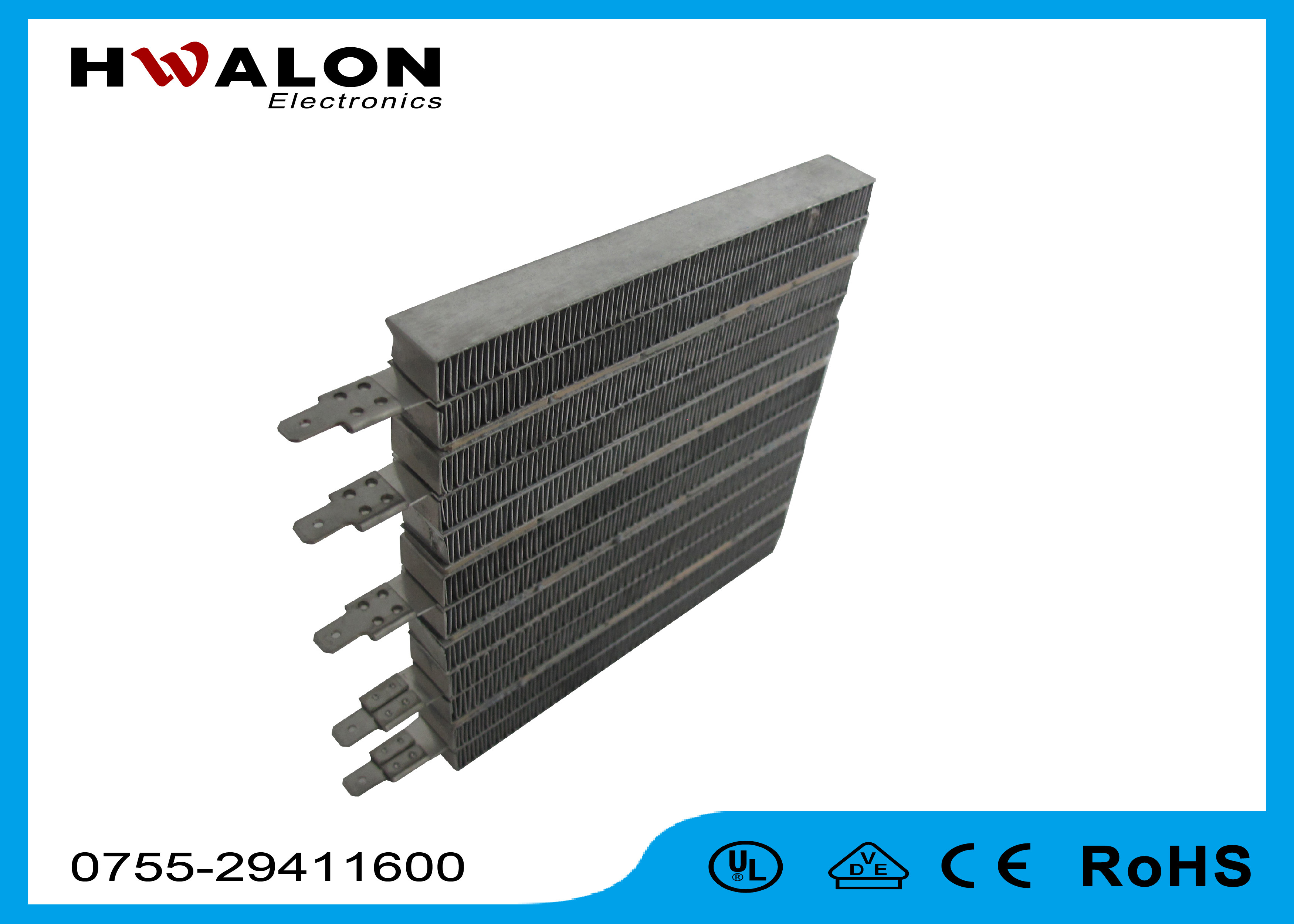 Constant Temperature Ceramic PTC Heater Element High Heat Efficiency 50W - 2000W