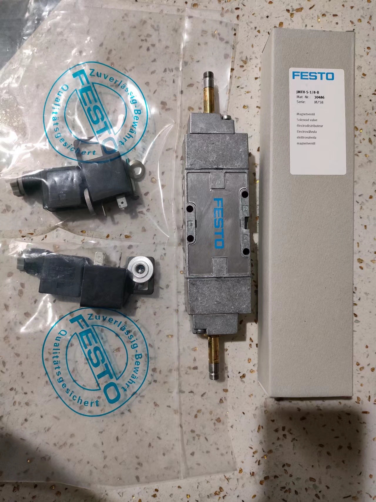 OEM Central Pneumatic Parts Air Actuated Directional Solenoid Valve
