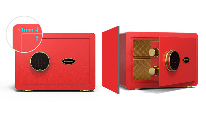 H250mm Dual Alarm Home Safe Box Electronic Lock With Hammer Surface Treatment