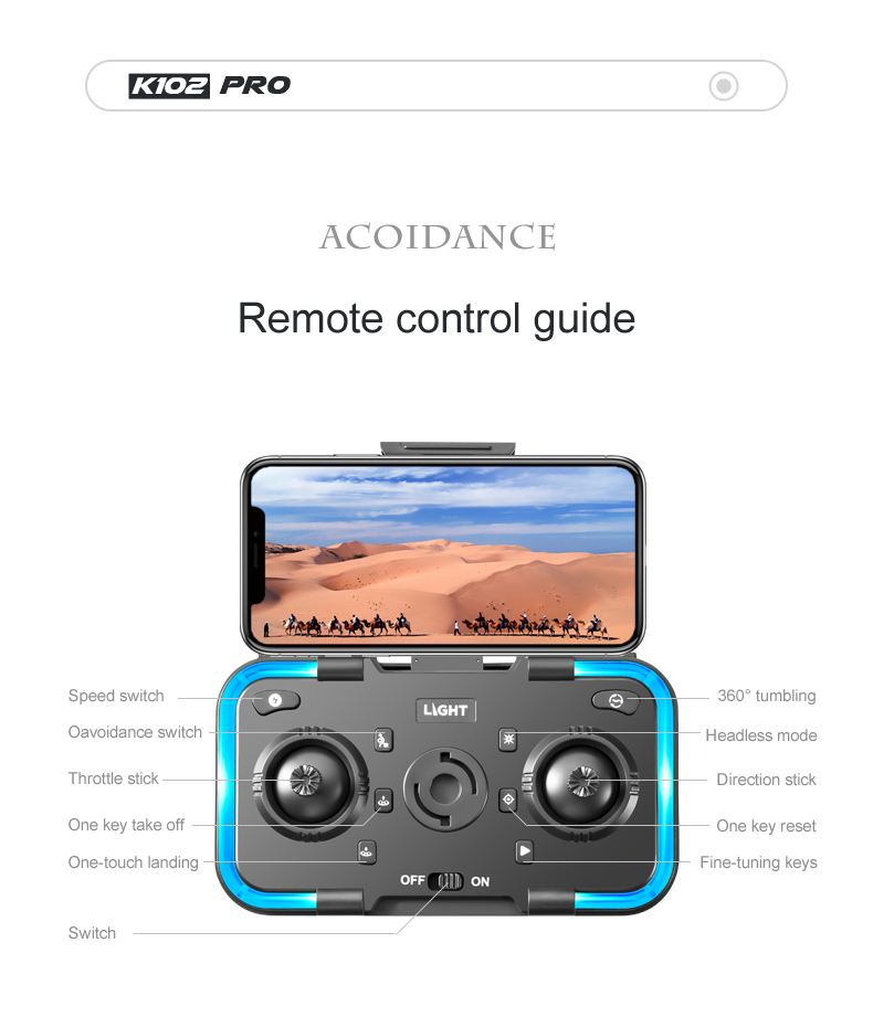 Elfbar Vapers E88 Pro Mini Drone Camera K102 PRO 4K HD Optical Flow Camera Drone with Obstacle Avoidance