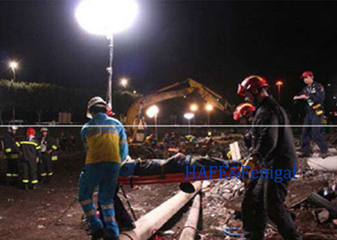 Outdoor HMI Glare Free Lighting High Performance , 3600W Night Lighting Rescue 0