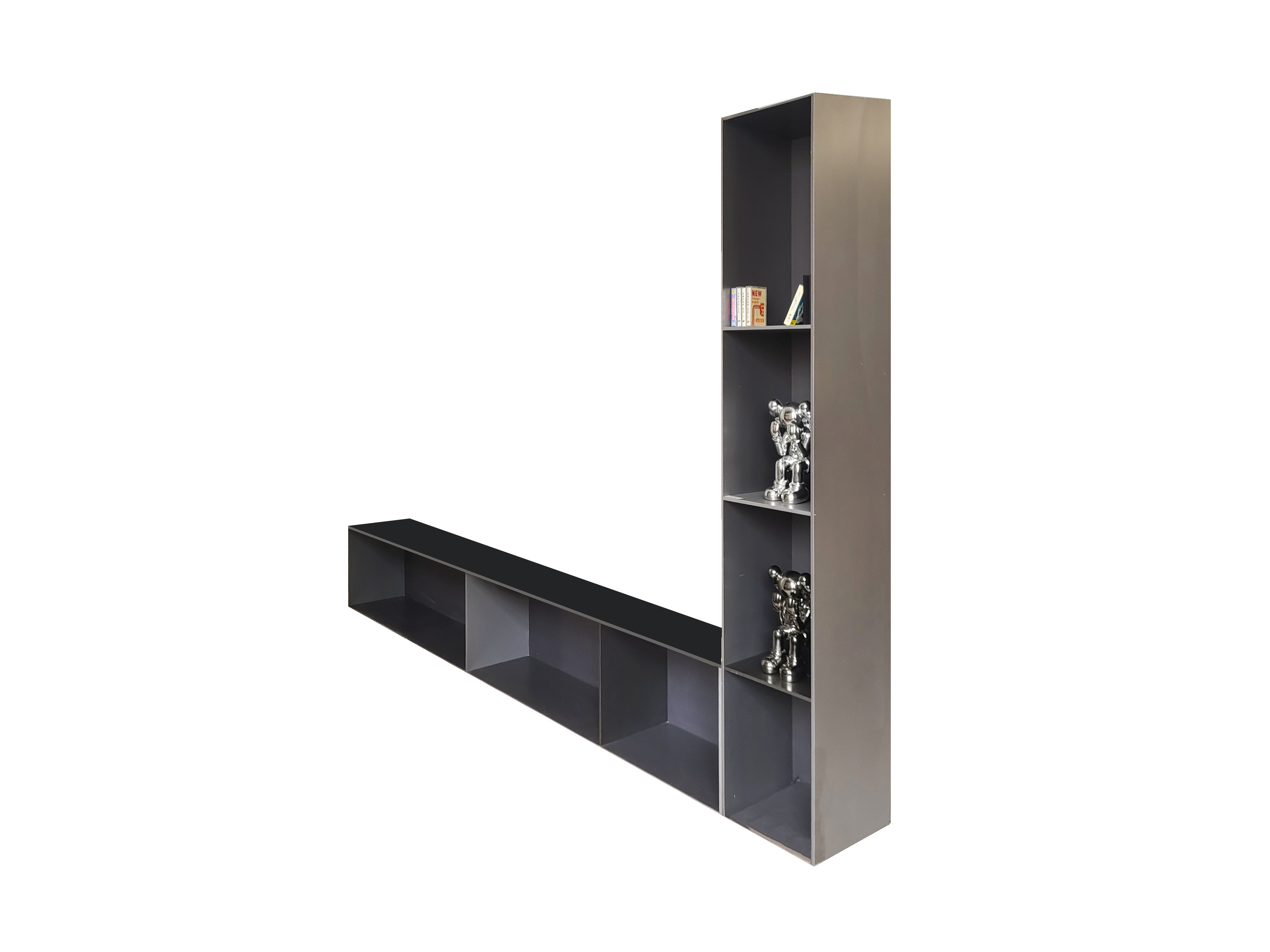 L Shaped Multifunctional Aluminum Display Shelf For TV Storage Cabinet