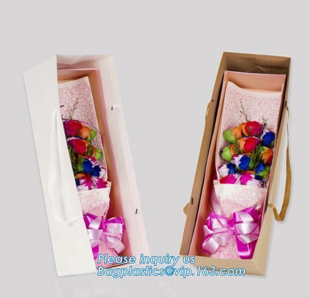 Custom Printed Accept Wholesale Stock White Brown Kraft Paper Shopping Bag With Handle No Minimum, carrier handle bags