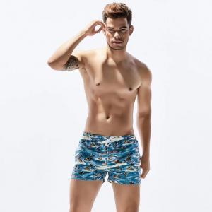 China Summer Mens Beach Wear Shorts Printed Fashion Sports Mens Swim Shorts on sale