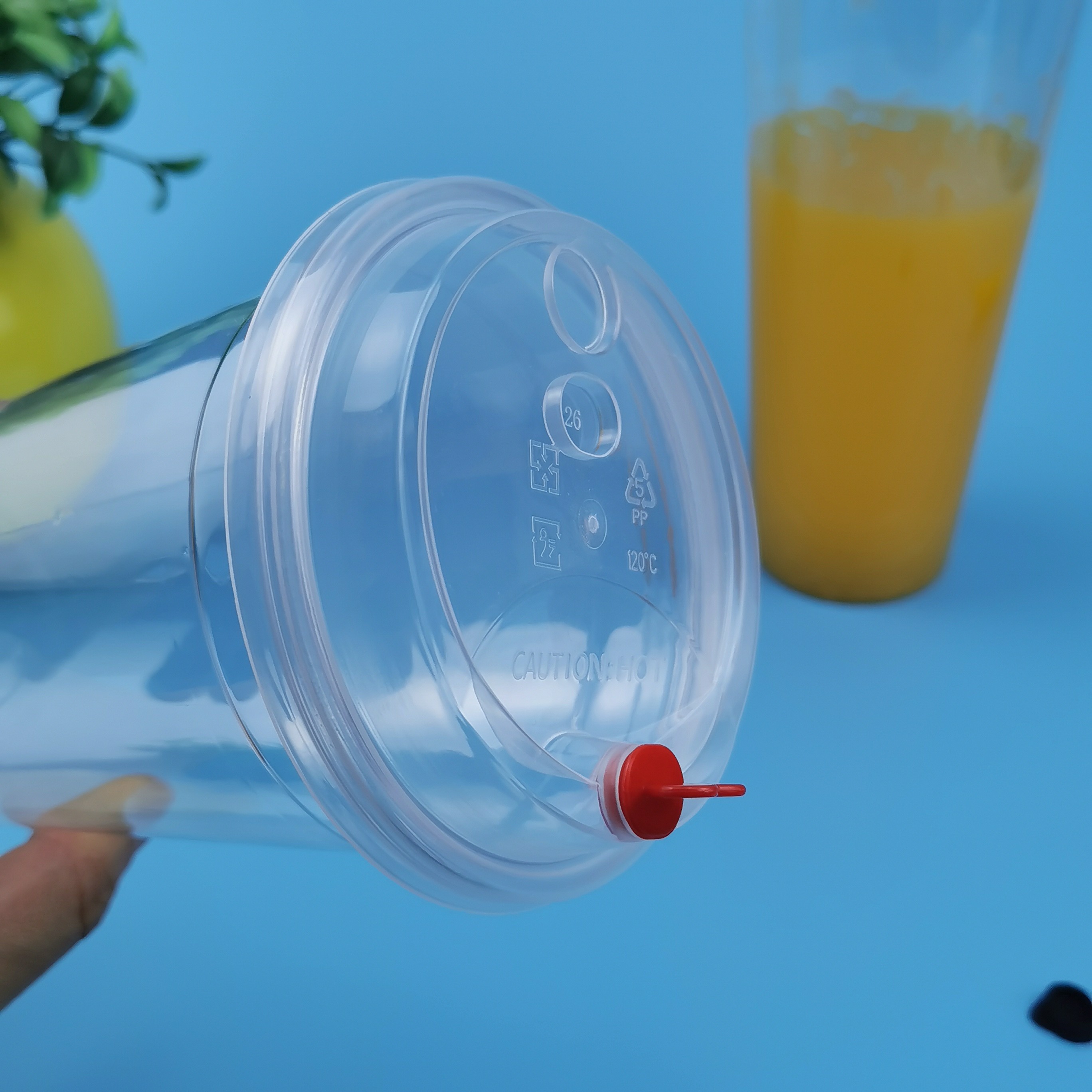 PET Leakage Proof 700ml Plastic Bubble Tea Cups
