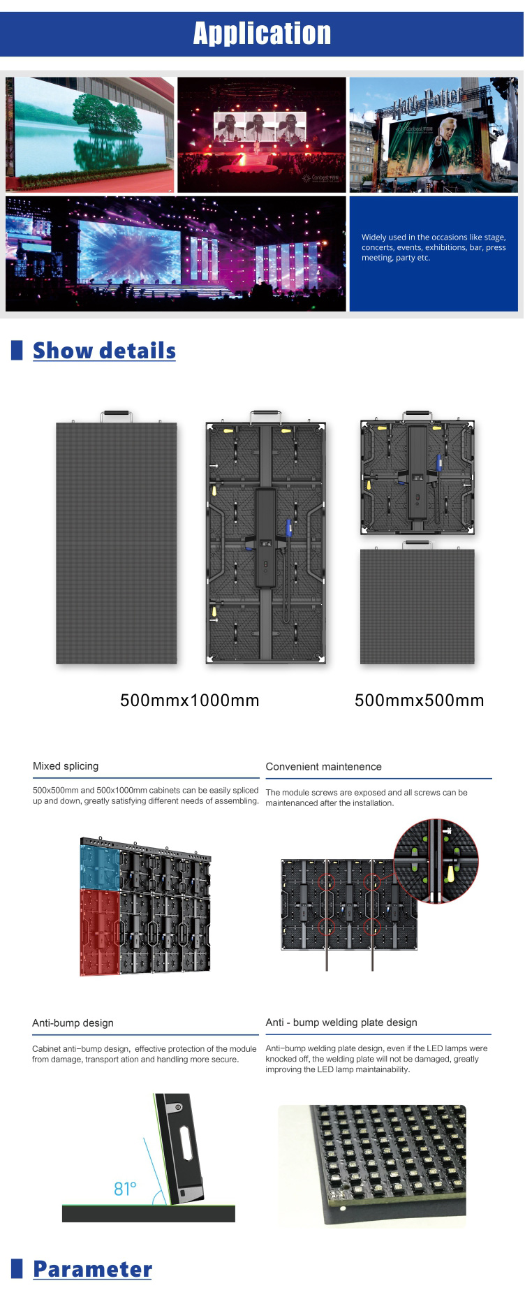 2018 BIG Promotion NEW Product DN480 indoor p4.81 led display rental for weddings, exhibition events