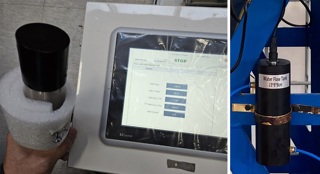 Cases of Desun Uniwill PAHs sensors used in EGCS