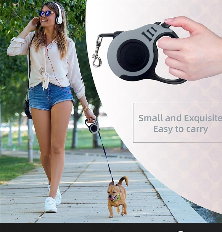 Heavy Duty Retractable Dog Lead Leash Adjustable Extendable Flexi Design 5m Length OEM/ODM