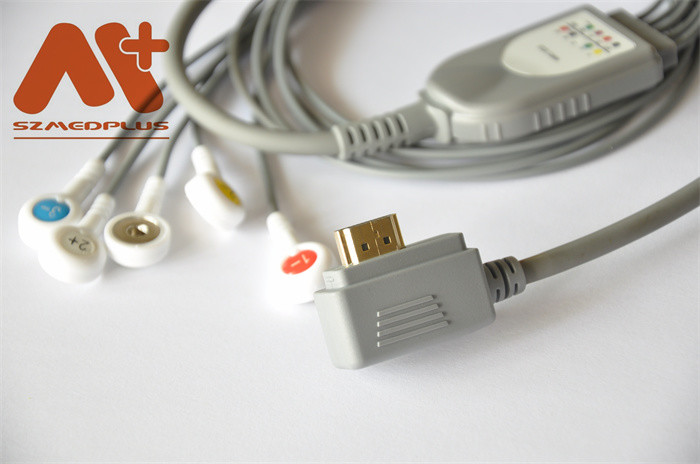 ECG Holter Cable 5 Lead Compatible For Voles&Hills Smart Holter Recording System