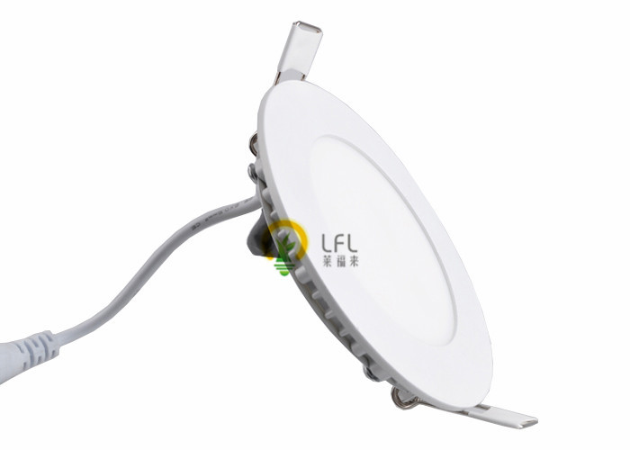 Round Recessed LED Slim Panel With Cool Light Thickness 4mm Mitsubishi Material