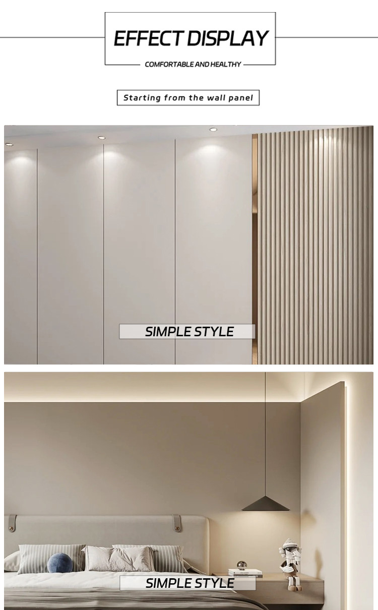 Waterproof Marble Bamboo Charcoal Fibre Board 1220*2600mm