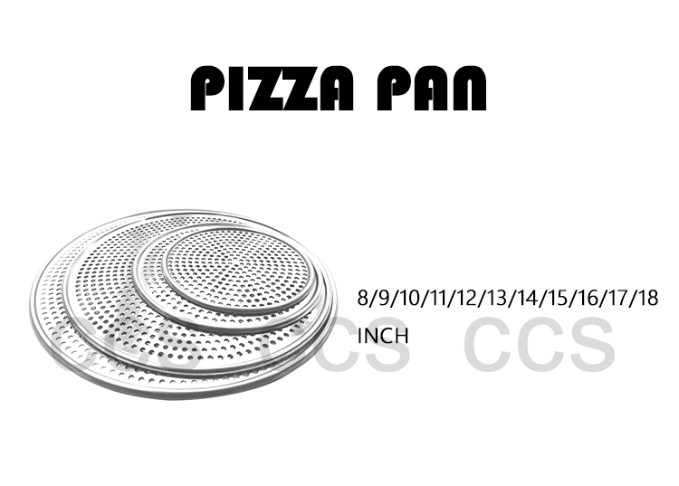 11 inch perforated round punched pizza pan with holes baking tray aluminum pizza pan tray bandejas para panaderia