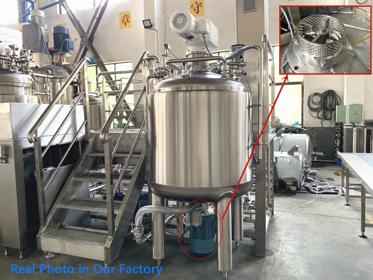 Cosmetic Cream High Shear Homogenizer Mixer Bottom Inline Emulsifier Mixer