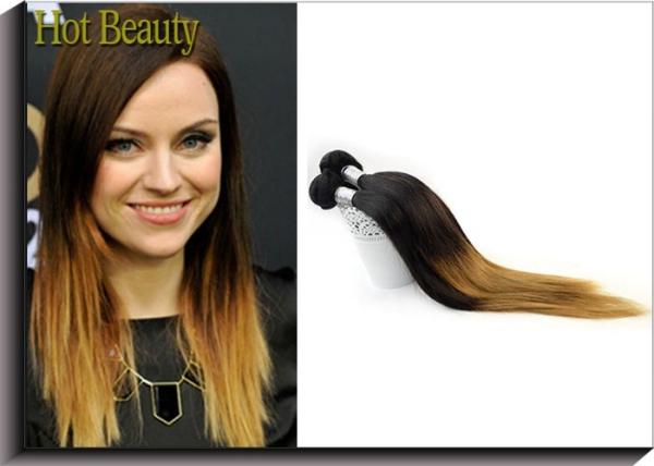 Silky Straight Ombre Remy Human Hair Extensions With Model Show Wedding Party