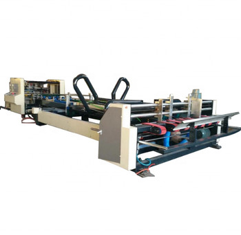 Paperboard Auto Folder Gluer Machine With Strapping Machine