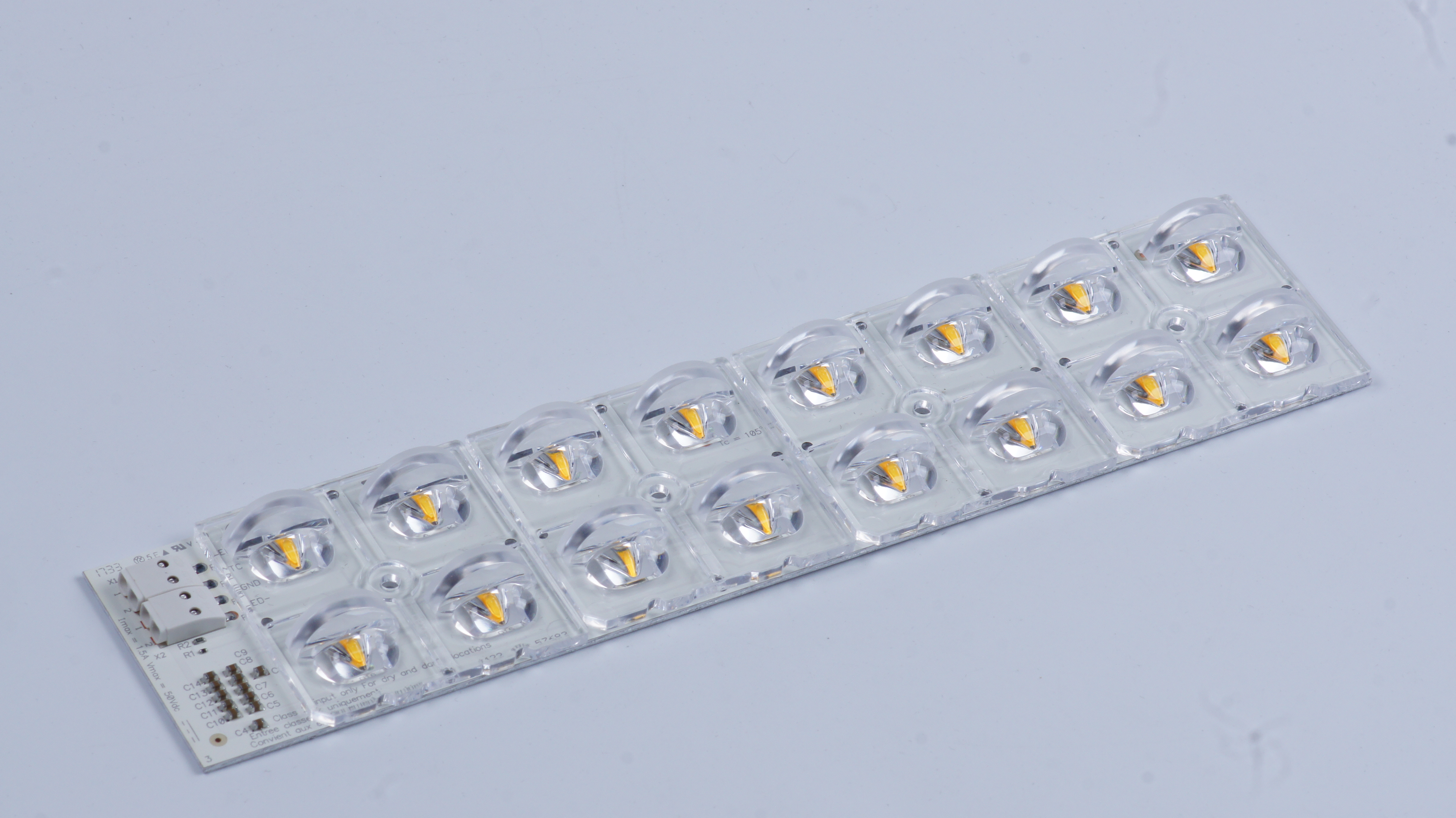 High Efficiency 16PCS PCB LED Module Custom Made Standard 223x49mm