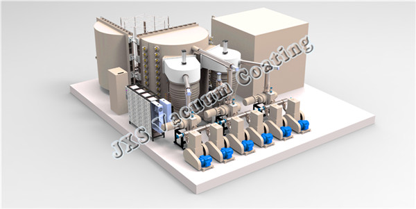 High Efficiency Stainless Steel Furniture Large Hardware Vacuum PVD Titanium Coating Machine