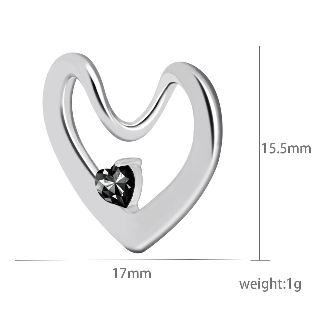 Twisty Engraved Heart Charm