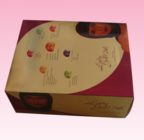 custom printed luxury paper package window box design with blister tray factory