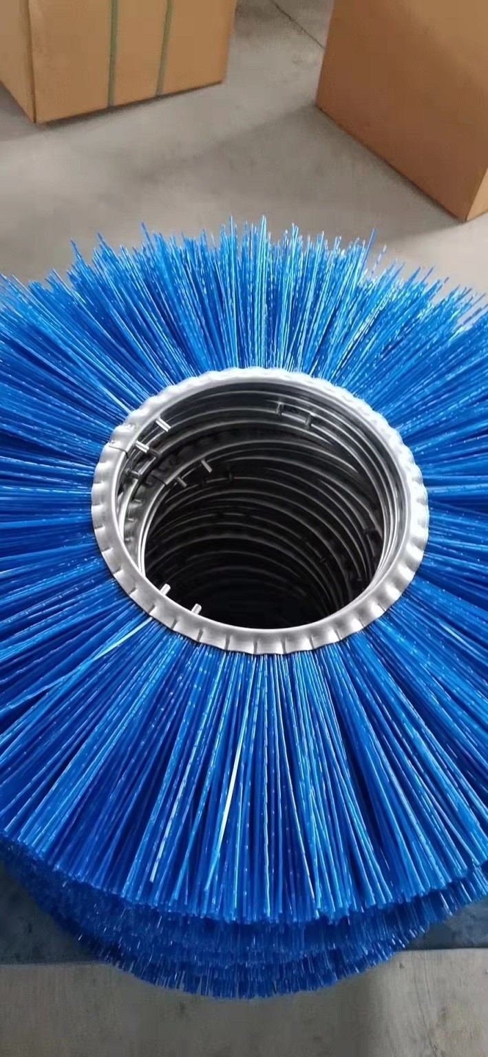 Inner Diameter 300mm High Strength Wear Resistant Plastic Wire Brush Flat Steel Ring