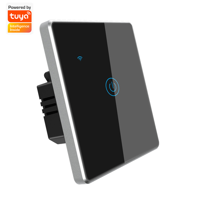 Factory Outlet Tuya Smart WIFI Wall Switch Remote Control 1 Gang Light Switch App&Voice Control Supported