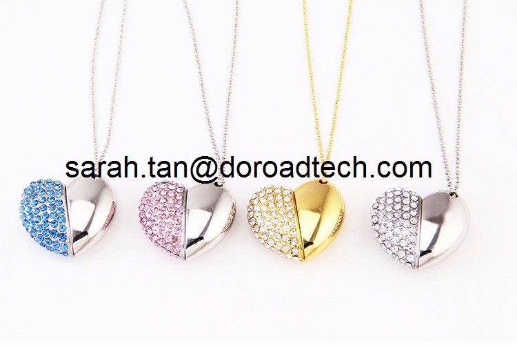 Heart Shape Jewelry USB Flash Drives