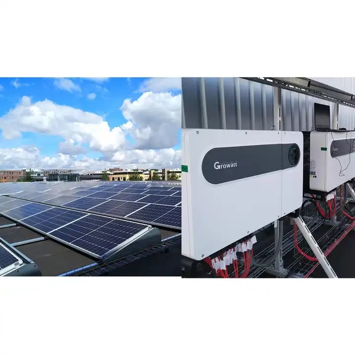 Solar 100Kw Growatt On Grid Inverter Price Solar Panel With Grid Tie Solar Inverte Pure Sine Wave Off Grid Solar Inverter