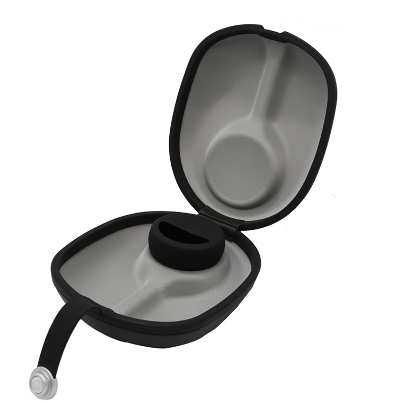 Black Hard EVA Headphone Case With Magnetiic Bottom Closure