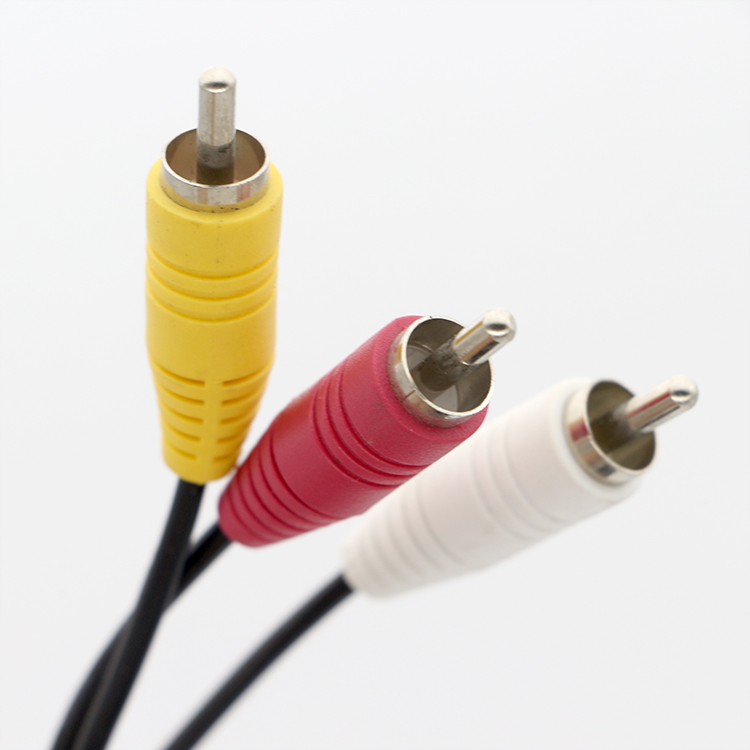 OEM 9 Pin Mini Din to RCA S Video Audio Cable for TV Displays Audio Video Receiver