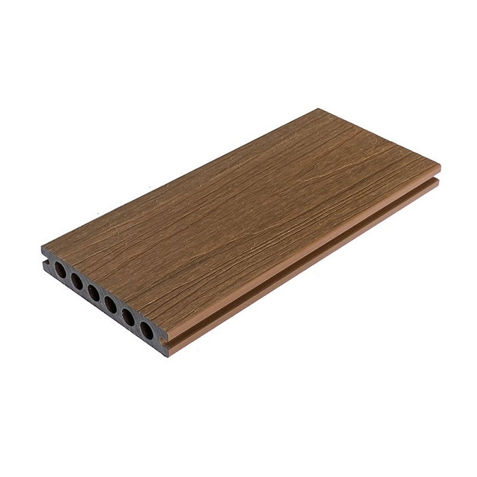 138x23mm WPC Decking Boards Gray Co - Extruded Wood Plastic Outdoor Flooring Garden Terrace