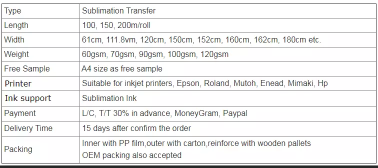 A3 90gsm Sublimation Ink Heat Transfer Paper
